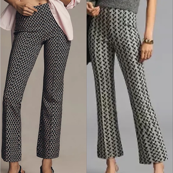 Anthropologie Pants - SET OF 2 Pairs: Anthropologie MAEVE The Margo Kick Flare Cropped Patterned Pants